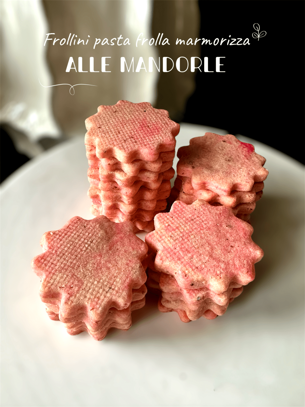 FROLLINI DI PASTA FROLLA MARMORIZZA ALLE&nbsp;MANDORLE