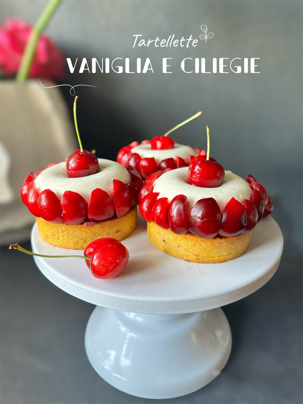 TARTELLETTE VANIGLIA E&nbsp;CILIEGIE