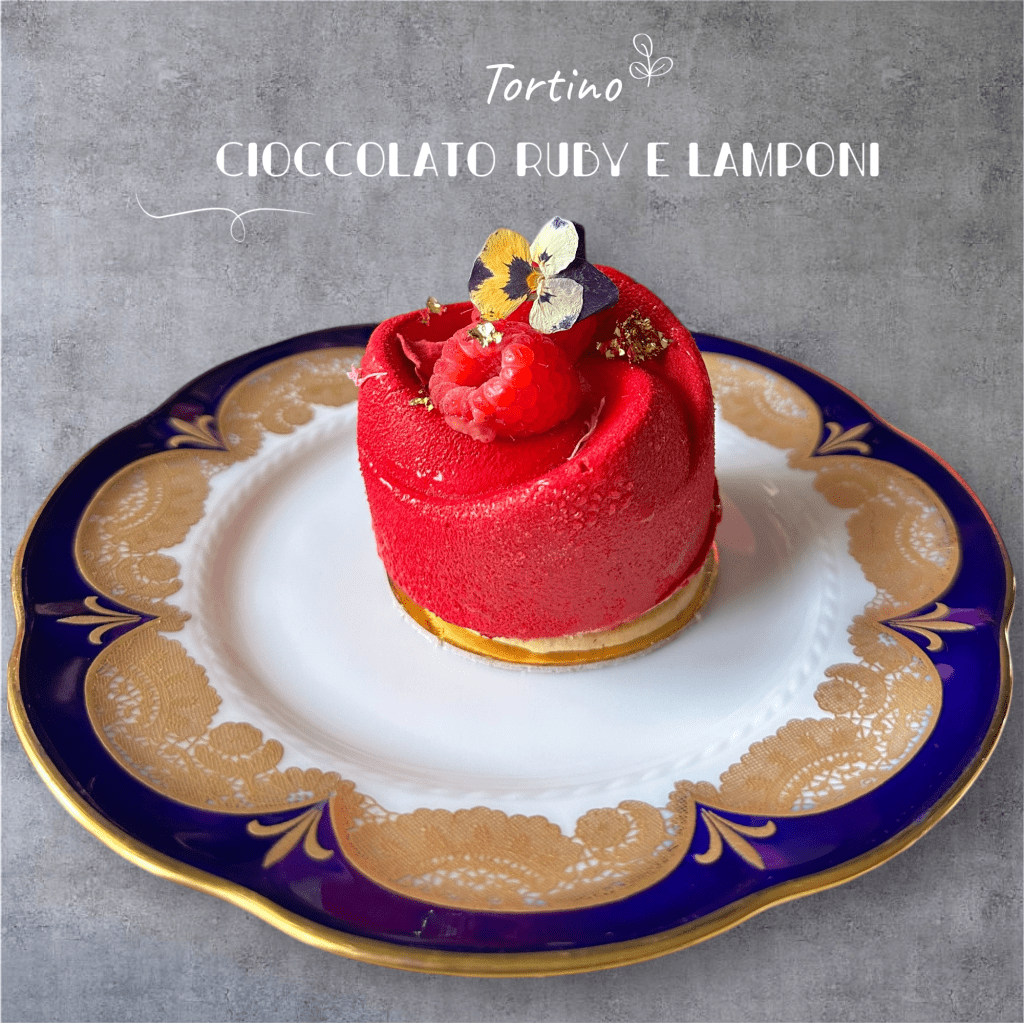 TORTINO AL CIOCCOLATO RUBY E&nbsp;LAMPONI