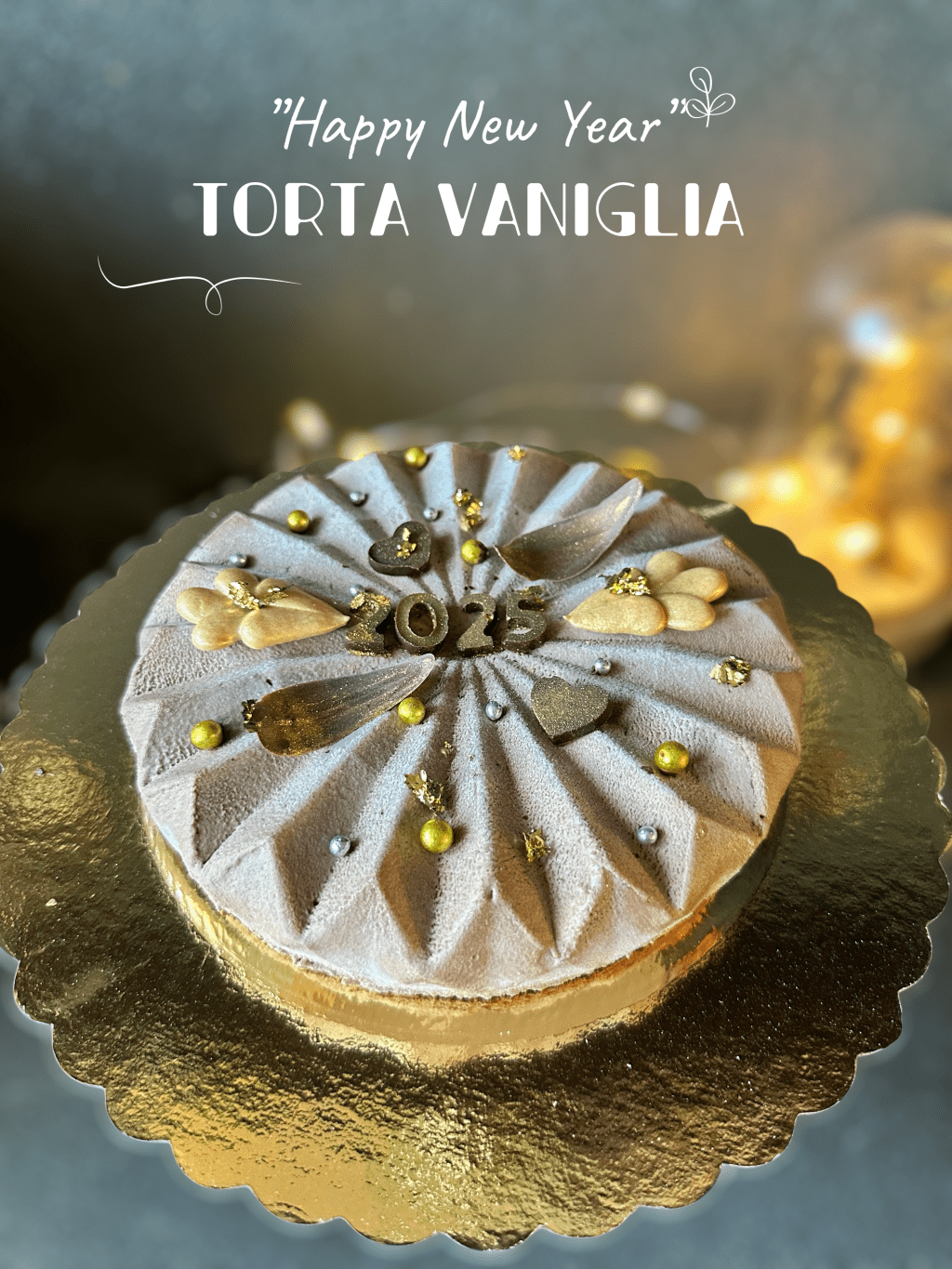 ”HAPPY NEW YEAR” TORTA&nbsp;VANIGLIA
