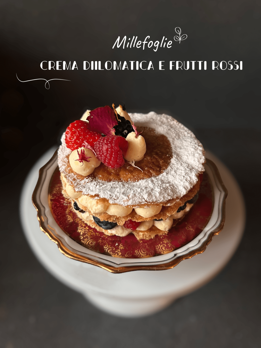 MILLEFOGLIE CREMA DIPLOMATICA E FRUTTI&nbsp;ROSSI