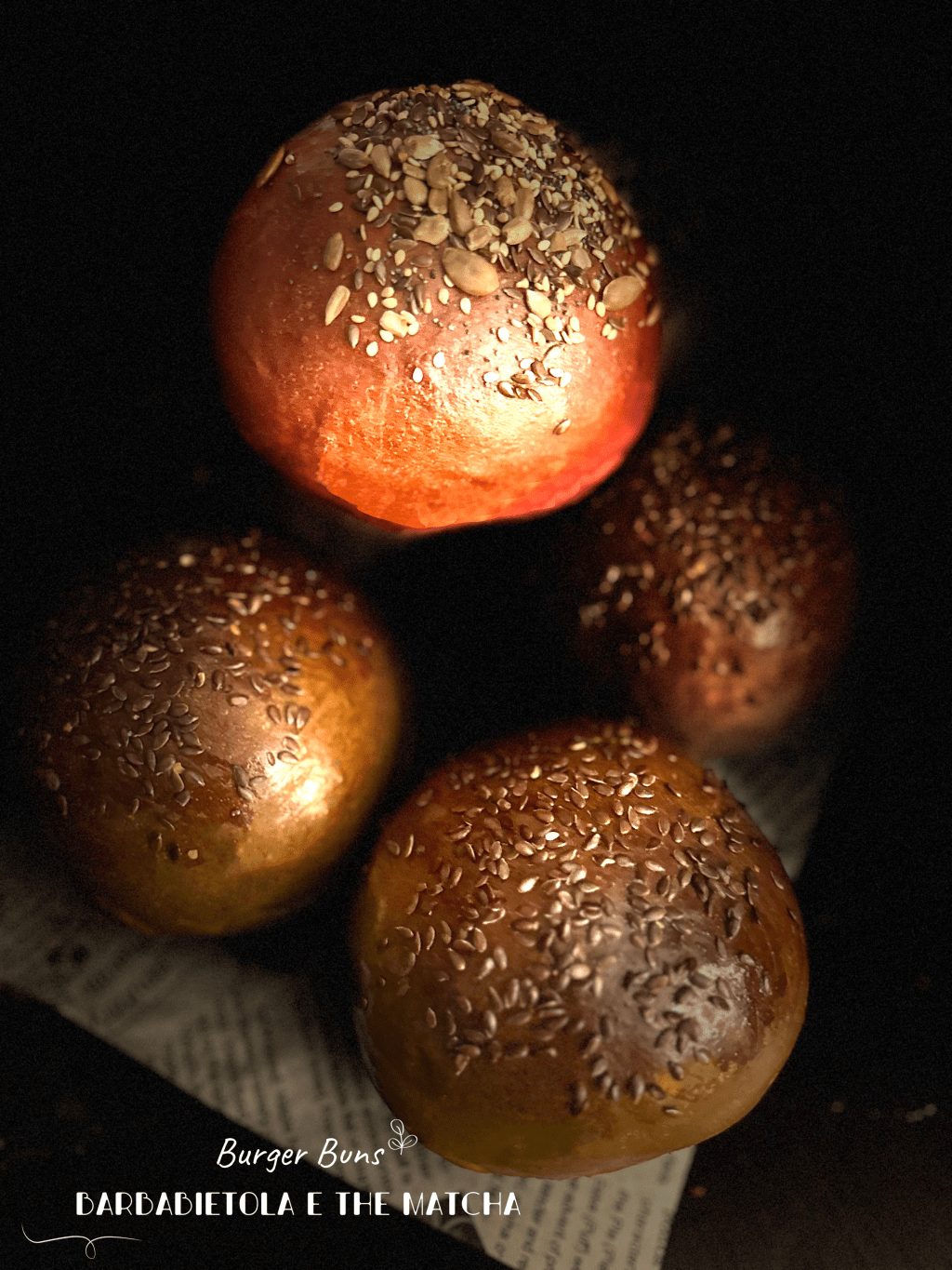 BURGER BUNS ALLA BARBABIETOLA E THE&nbsp;MATCHA