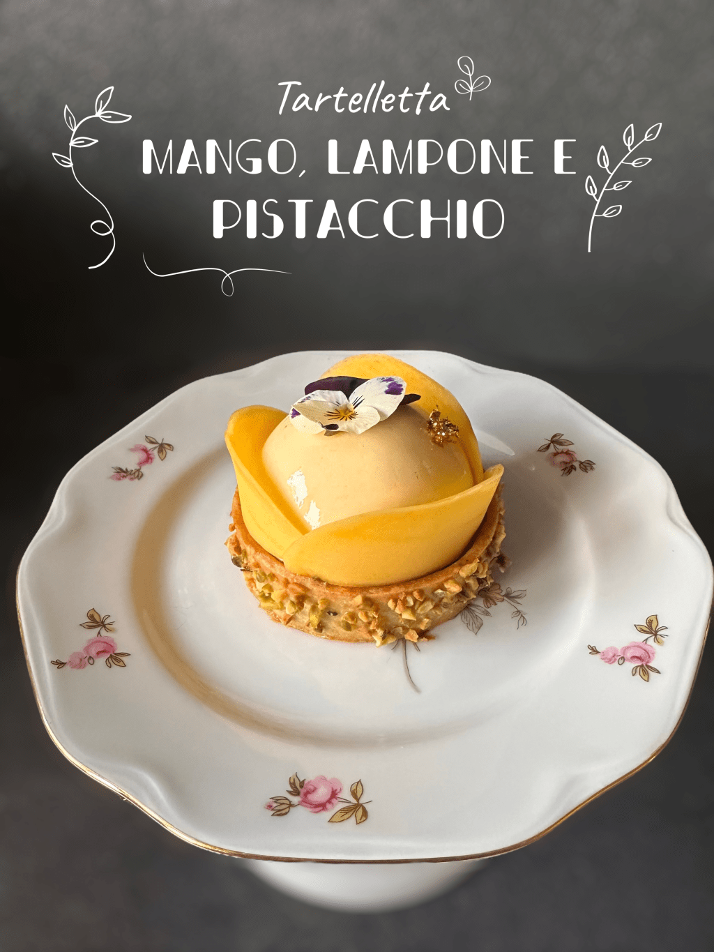 TARTELLETTA MANGO, LAMPONI E&nbsp;PISTACCHIO