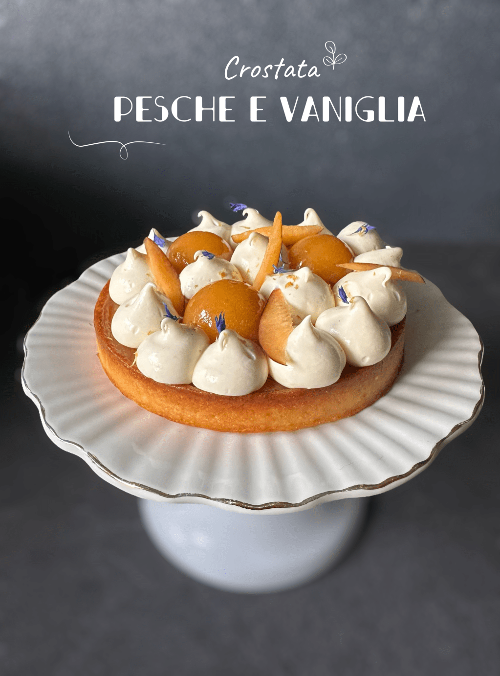 CROSTATA PESCHE E&nbsp;VANIGLIA